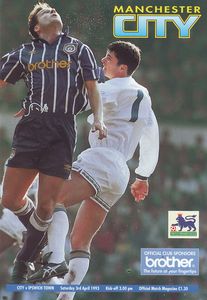 Manchester City v Ipswich Town 1992/93